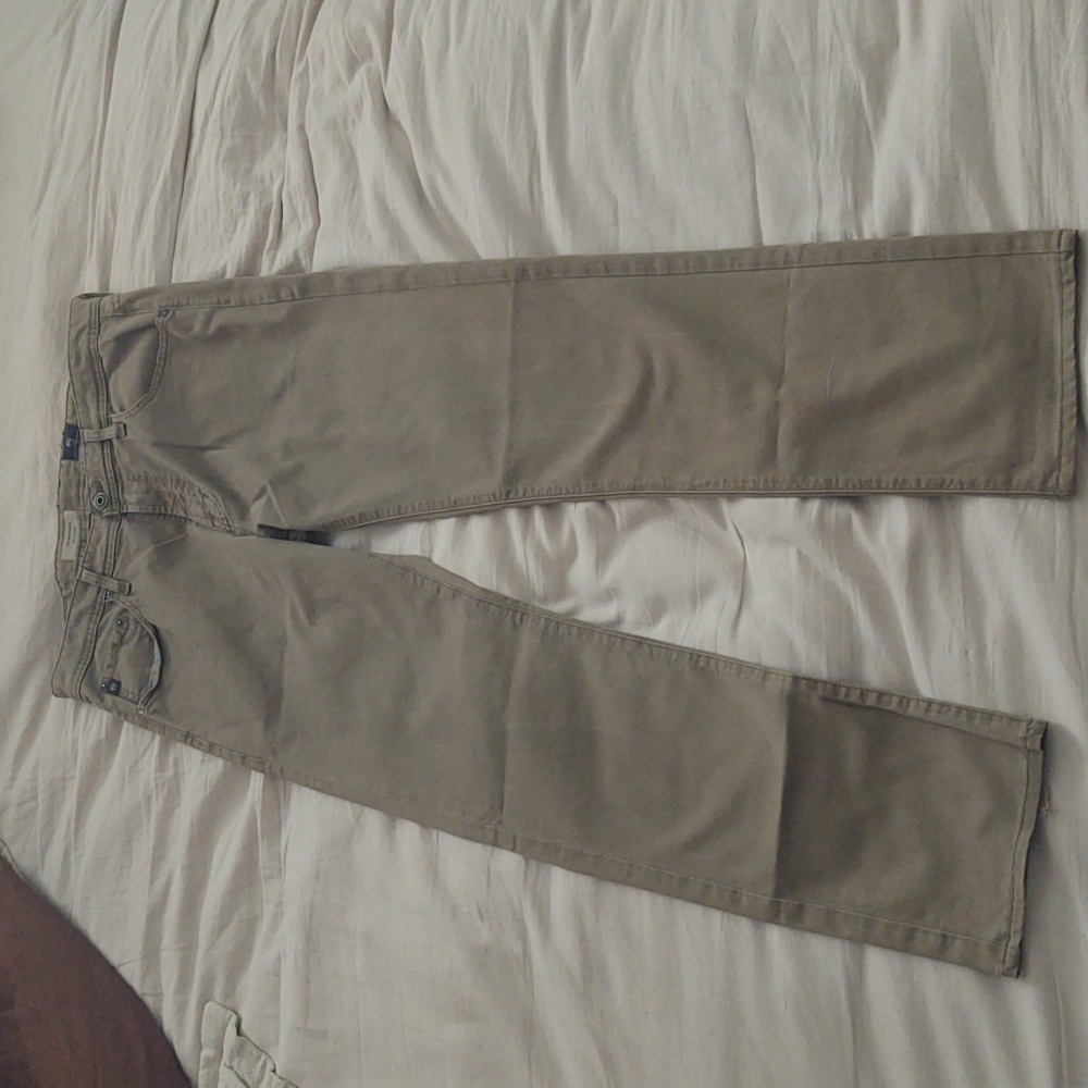 AG Men's khaki slim straight jeans - The Matchbox